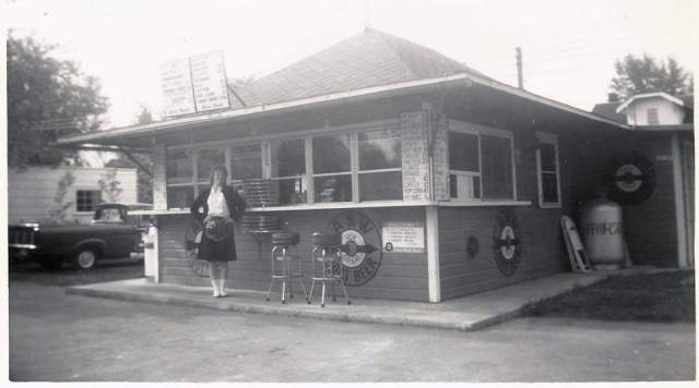 A&W Root Beer Stand. Currently Gup's Drive In